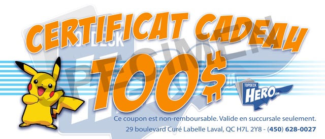 Certificat Cadeau - 100$